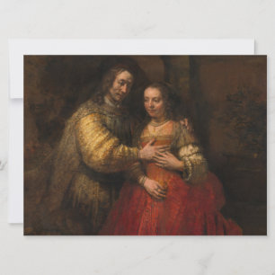 Cartão A Noiva Judaica (por Rembrandt)