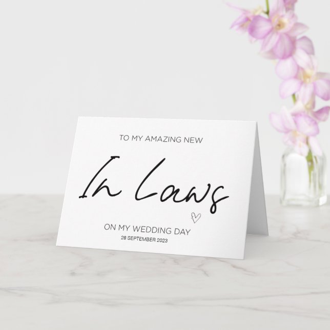 Cartão A Novos Pais no Casamento de Direito Obrigado da N (Orquídea)