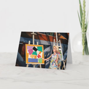 Cartão A obra de arte encomendada está quase pronta