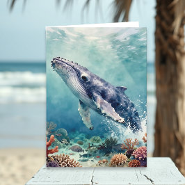 Cartão A Oceanic Themed Birthday Poem 