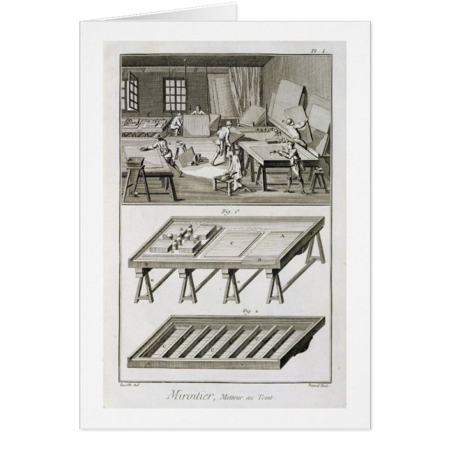 Cartão A oficina e as ferramentas de um fabricante do (Frente)