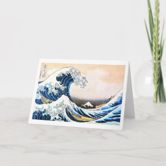 Cartão A onda de Excelentes de Kanagawa, Hokusai