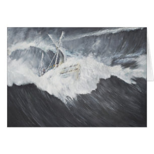 Cartão A onda gigantesca