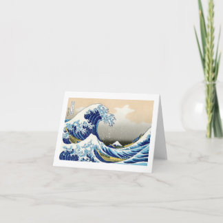 Cartão A onda grande fora de Kanagawa Katsushika Hokusai