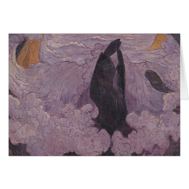 Cartão A onda violeta, c.1895-6 (Frente Horizontal)