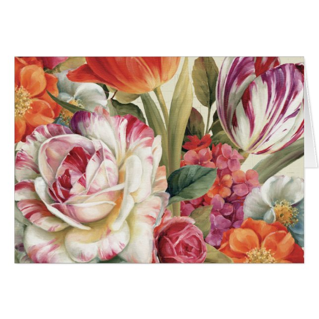 Cartão A opinião do jardim lanç flores (Frente Horizontal)