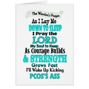 Cartão A oração do guerreiro... PCOS