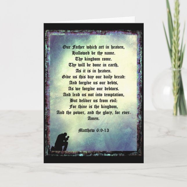 Cartão A Oração do Senhor (Frente)
