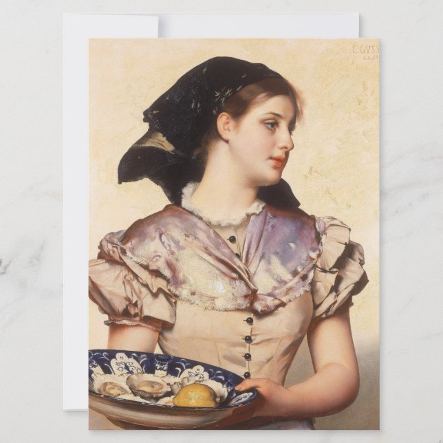 Cartão A Ostra Girl (Frente)