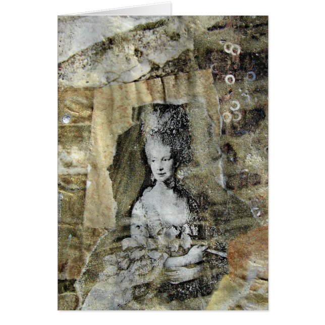 Cartão A Ouro Lady Mixed Media (Frente)