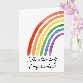 Cartão A Outra Metade Do Meu Arco-Íris Você Me Completa