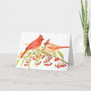 Cartão A pair of cardinals Greeting Card