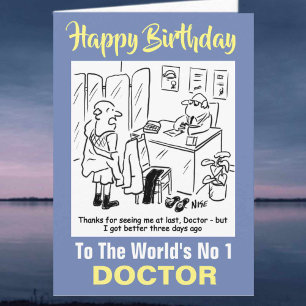 Cartão A palavra é o primeiro Doutor - Feliz Aniversári