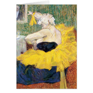 Cartão A Palhaça (Palhaço) Cha-U-Kao por Toulouse Lautrec