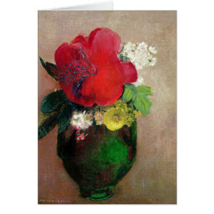 Cartão A papoila vermelha
