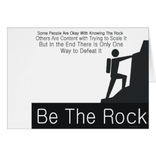Cartão A PARTE SUPERIOR seja a rocha