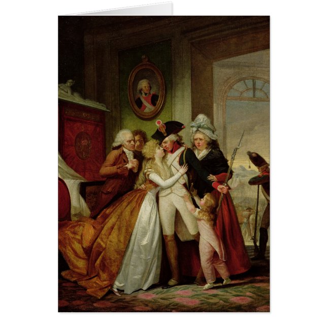 Cartão A partida dos voluntários (Frente)