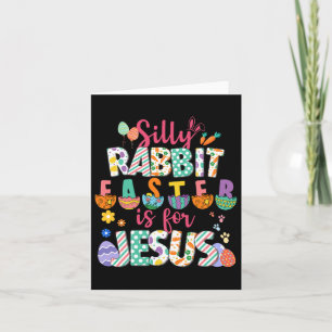 Cartão A Páscoa Do Coelho bobo É Para Jesus, Fé Cristã