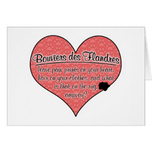 Cartão A pata do DES Flandres de Bouvier imprime o humor
