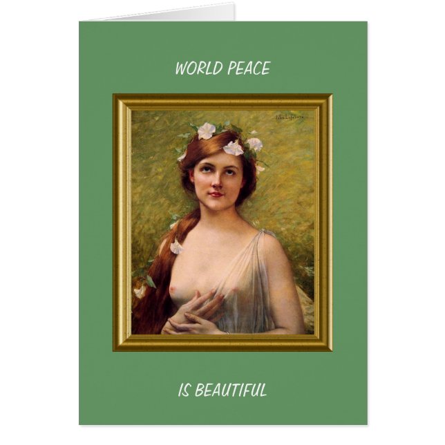 CARTÃO A PAZ MUNDIAL É LINDA (Frente)