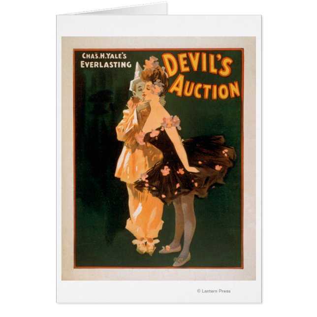 Cartão A peça de leilão do diabo eterno de Yale (Frente)