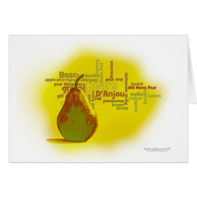 Cartão A pera doce (Frente Horizontal)