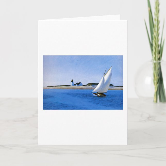 Cartão A Perna Longa - Edward Hopper (Frente)