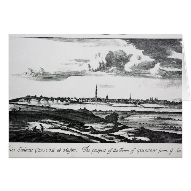 Cartão A perspectiva da cidade de Glasgow (Frente Horizontal)
