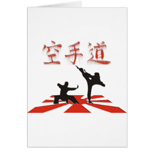 Cartão A perspectiva do karaté