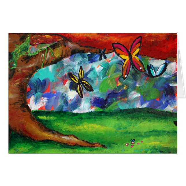 Cartão A pintura de Tabbitha (Frente Horizontal)