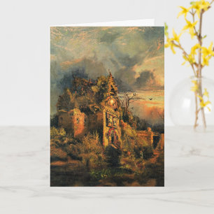 Cartão A pintura de Thomas Moran, A Casa Assombrada,