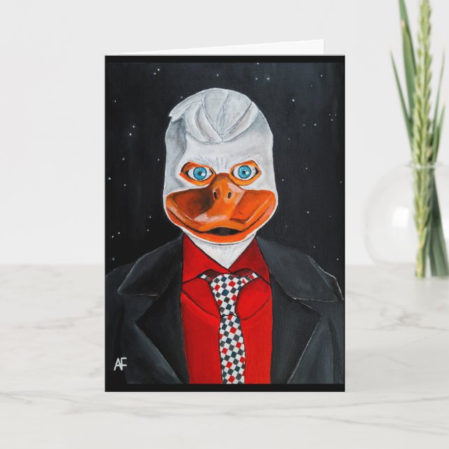 Cartão A pintura do pato de Alfred Fox (Frente)