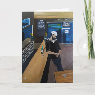 Cartão A pintura Marinheiro Bêbado de Alfred Fox