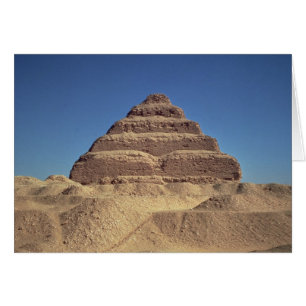 Cartão A Pirâmide Passo do Rei Djoser, c.2630-2611 BC