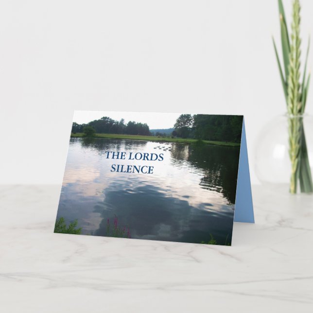 Cartão A placa de SILÊNCIO DOS LORDS (Frente)