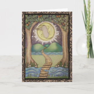 Cartão A Placa de Tarot da Lua