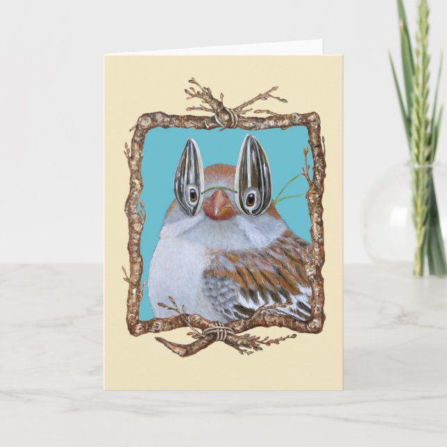 Cartão A placa Secret Sharer com borda (Frente)