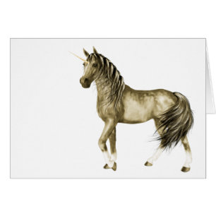 Cartão a placa Unicorn do Ouro