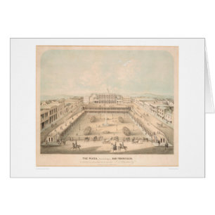 Cartão A plaza, quadrado de Portsmouth, S.F. (1335A)