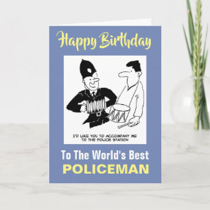 Cartão A polícia quer que o Homem o acompanhe