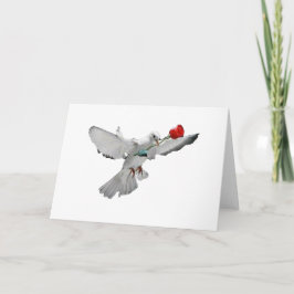 Cartão A pomba e aumentou