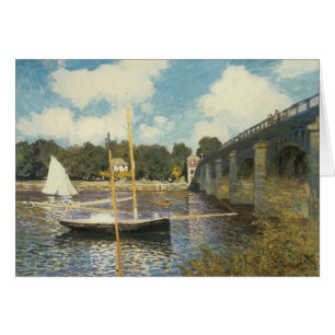 Cartão A Ponte da Rodovia em Argenteuil por Claude Monet