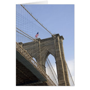 Cartão A Ponte do Brooklyn na Cidade de Nova York, Nova