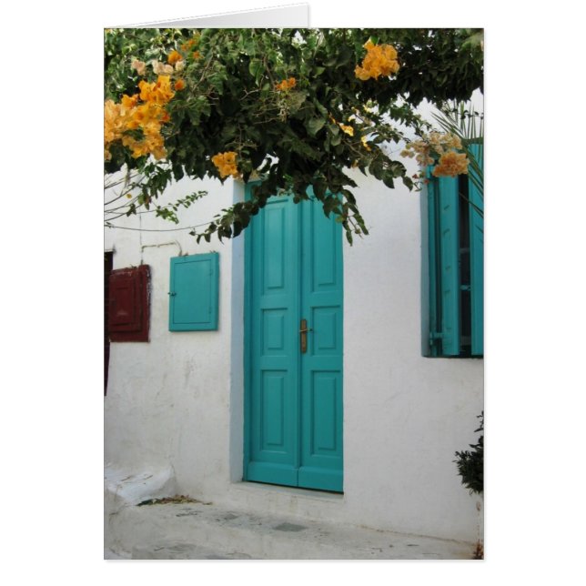 Cartão A porta azul (Frente)