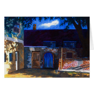 Cartão A porta azul