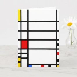 Cartão A Praça de Traffic por Piet Mondrian - Arte Modern