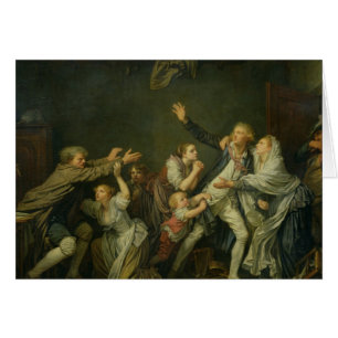 Cartão A praga do pai ou o filho ingrato, 1777