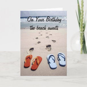 CARTÃO A PRAIA ESPERA NO "SEU ANIVERSÁRIO"