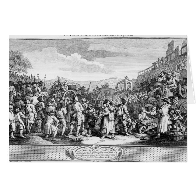 Cartão A Prentice Inativa Executada em Tyburn (Frente Horizontal)