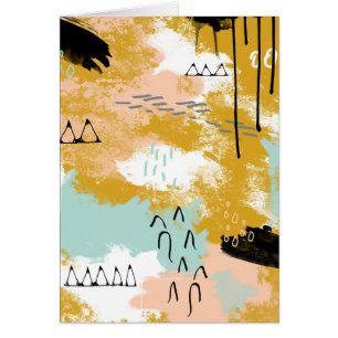 Cartão A presença de vida, hortelã tribal da arte